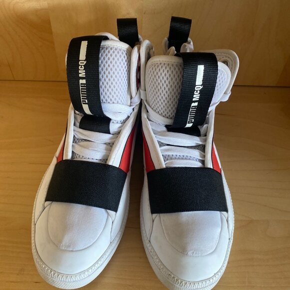 Puma Shoes - PUMA x McQ Alexander McQueen Brace Mid 360552-01 White Red Black Size 6